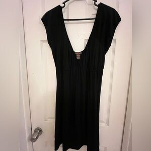 SoSik Black Stretchy Casual Summer Dress Large